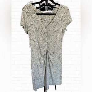 Athleta Honey Dress White and Green Jersey Size Large